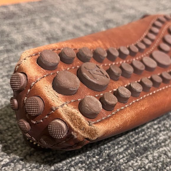 beautiful ombre leather and zipper accent Louis Vuitton Loafers - Picture 9 of 9